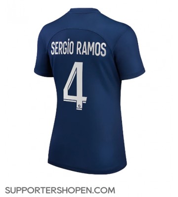 Paris Saint-Germain Sergio Ramos #4 Hemma Matchtröja Dam 2022-23 Kortärmad